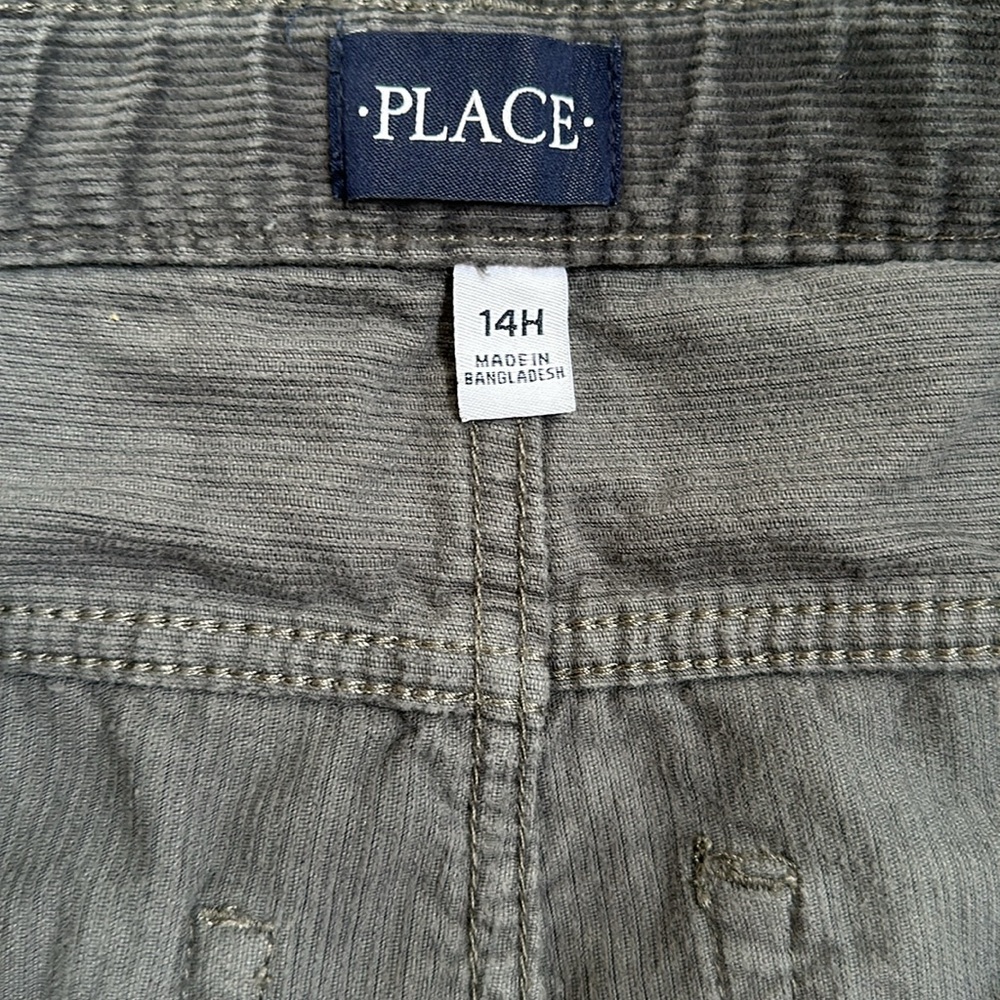 Children's Place Gray Chino & Corduroy Pants Boys 14H - Picture 7 of 7